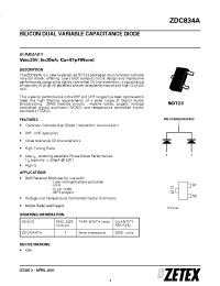 Datasheet ZDC834ATA производства Zetex